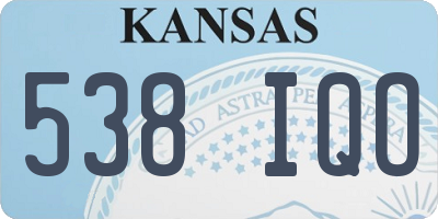 KS license plate 538IQO