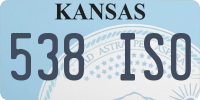 KS license plate 538ISO