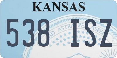 KS license plate 538ISZ