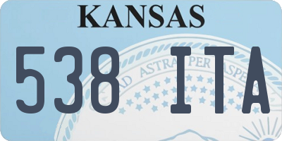 KS license plate 538ITA