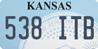 KS license plate 538ITB