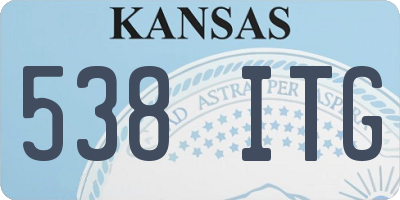 KS license plate 538ITG