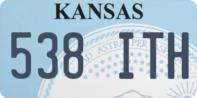 KS license plate 538ITH