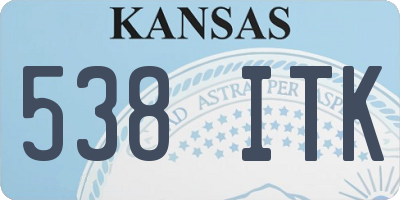 KS license plate 538ITK