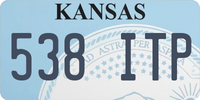 KS license plate 538ITP