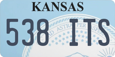 KS license plate 538ITS