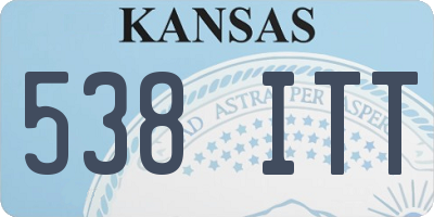 KS license plate 538ITT