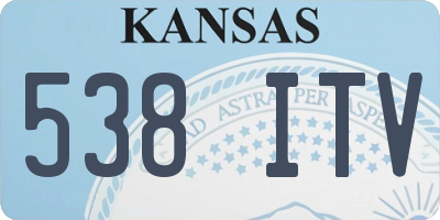KS license plate 538ITV