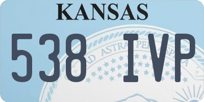 KS license plate 538IVP
