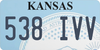 KS license plate 538IVV