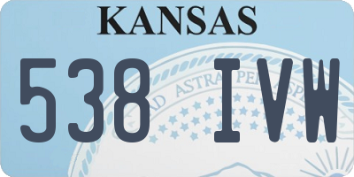 KS license plate 538IVW