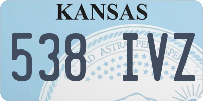 KS license plate 538IVZ