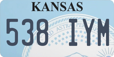 KS license plate 538IYM