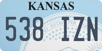 KS license plate 538IZN