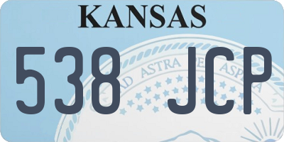 KS license plate 538JCP