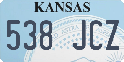 KS license plate 538JCZ