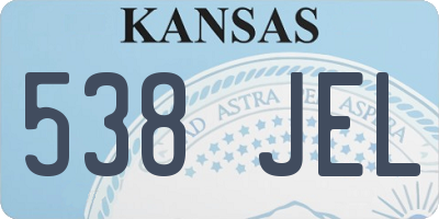 KS license plate 538JEL