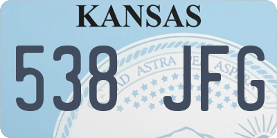 KS license plate 538JFG