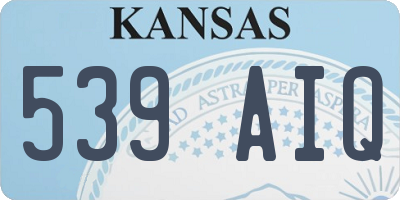 KS license plate 539AIQ