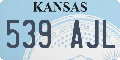 KS license plate 539AJL
