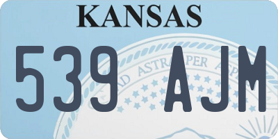 KS license plate 539AJM