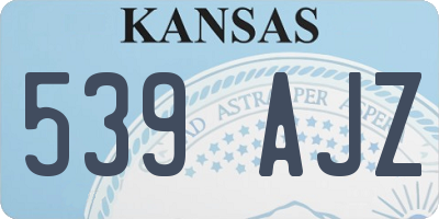 KS license plate 539AJZ