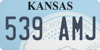 KS license plate 539AMJ