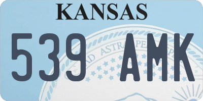 KS license plate 539AMK