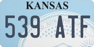 KS license plate 539ATF