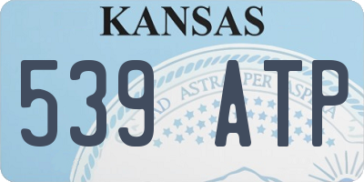 KS license plate 539ATP