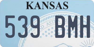 KS license plate 539BMH