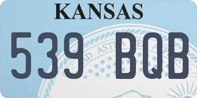 KS license plate 539BQB