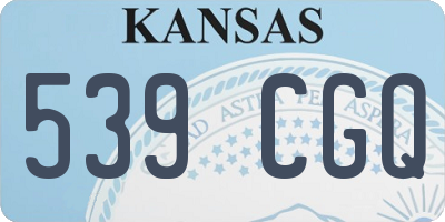 KS license plate 539CGQ