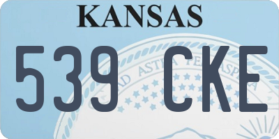 KS license plate 539CKE