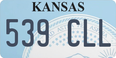 KS license plate 539CLL
