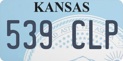KS license plate 539CLP