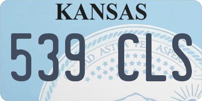 KS license plate 539CLS