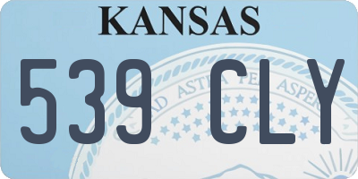 KS license plate 539CLY