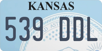 KS license plate 539DDL