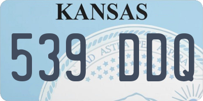 KS license plate 539DDQ