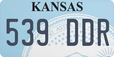 KS license plate 539DDR
