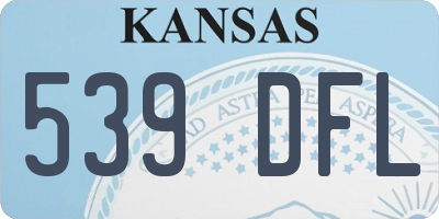 KS license plate 539DFL