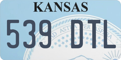 KS license plate 539DTL