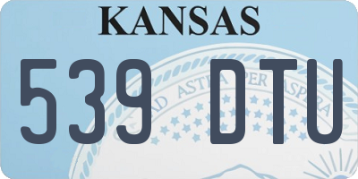 KS license plate 539DTU