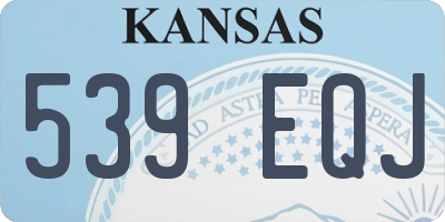 KS license plate 539EQJ