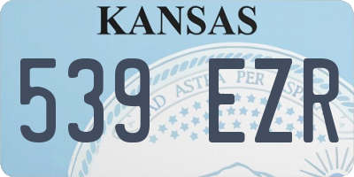 KS license plate 539EZR