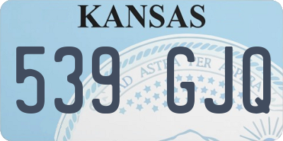 KS license plate 539GJQ