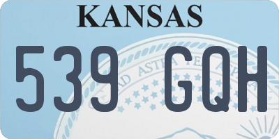 KS license plate 539GQH