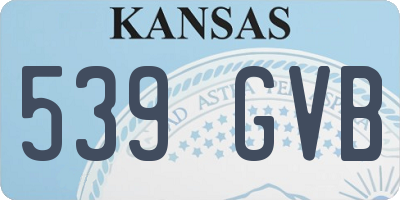 KS license plate 539GVB
