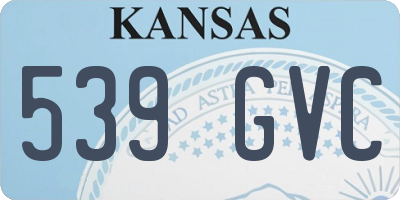 KS license plate 539GVC